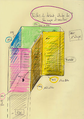 Cage d'escalier qui va.. Loisirs - Art - 